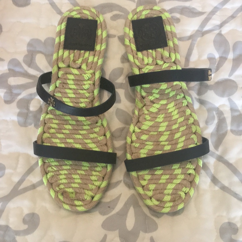 Tory Burch Espadrille Slides Size 7